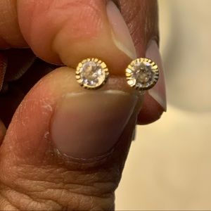 Round baby earrings smaller than original